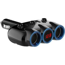 [강원전자] NETmate NM-CJ01 차량용 USB 충전 시거잭(USBx2, 시거 소켓x3)