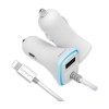 [DRION] 드리온 차량용 충전기 DR-C1-3101 [분리형/일체형(라이트닝8핀)/1포트/MAX:15W/화이트]